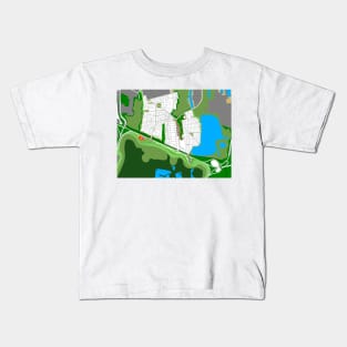 veracruz wetland tembladeras map ecopop urban sketch Kids T-Shirt